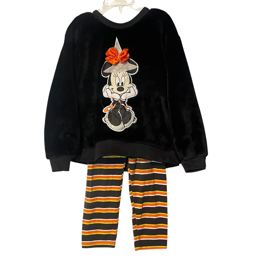 Disney Minnie Mouse Witch Halloween  Outfit - Girls 4T